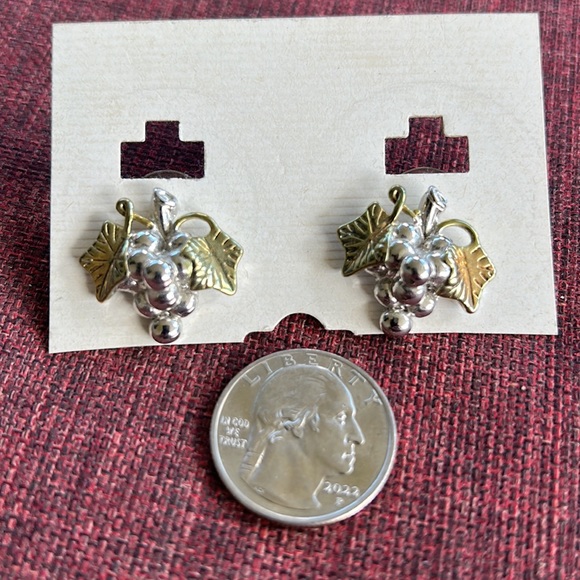 Grapes Earrings Two Pair of Grape Earrings for Pierced Ears - Picture 6 of 10